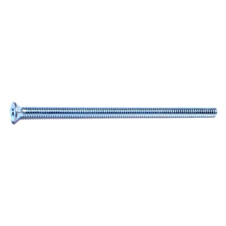 Midwest Fastener #10-24 x 4 in Phillips Flat Machine Screw, Zinc Plated Steel, 100 PK 07292